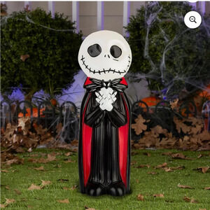 New Jack Skellington Nightmare Before Christmas Blow Mold 24 inch Vampire